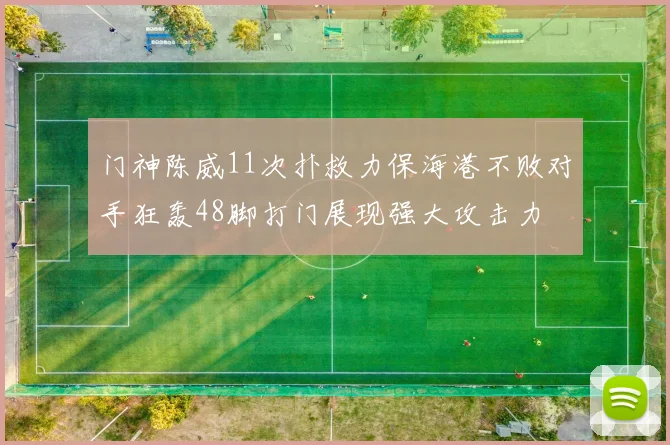 门神陈威11次扑救力保海港不败对手狂轰48脚打门展现强大攻击力